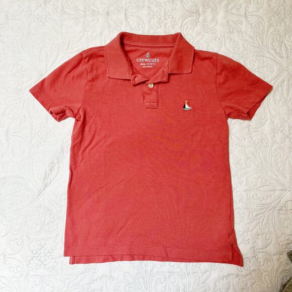 Crewcuts Solid Polo Shirt Size 6/7 - Picture 2 of 5